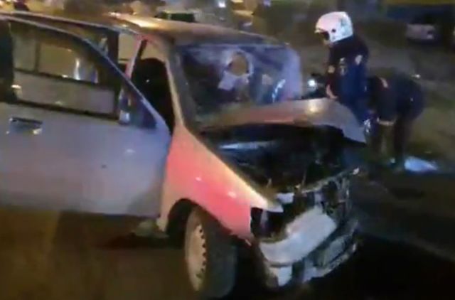 Появилось видео последствий ДТП на Гусинобродском шоссе в Новосибирске