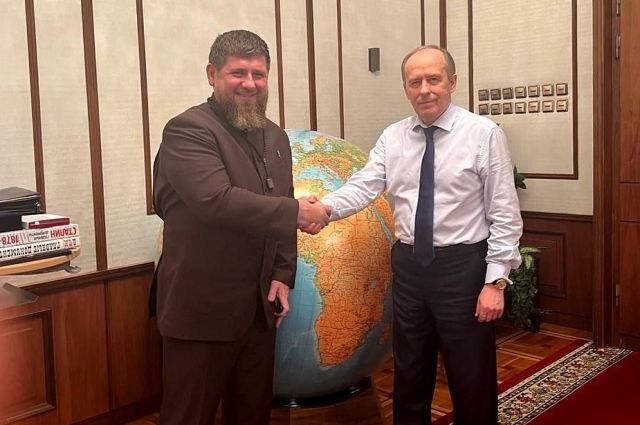 Кадыров встретился с главой ФСБ Бортниковым