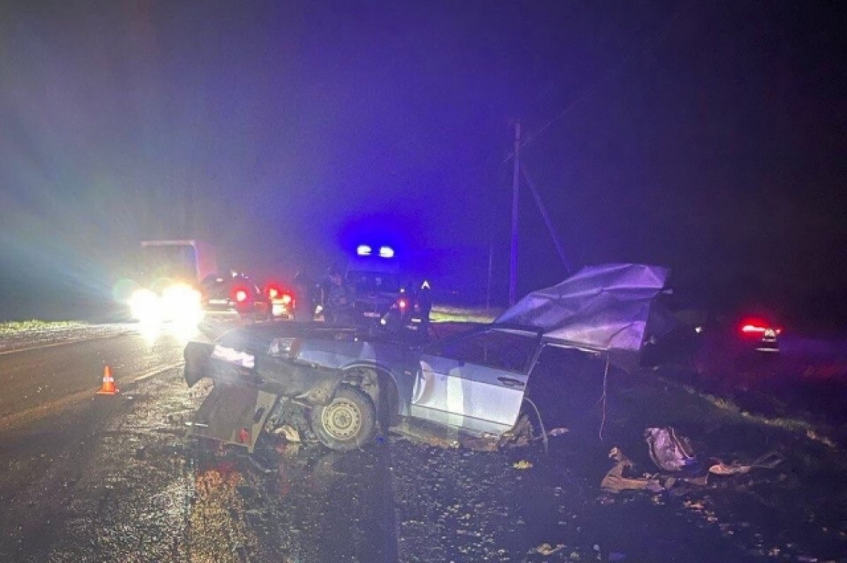 В столкновении с «БМВ X7» погибли водитель и пассажир отечественной машины