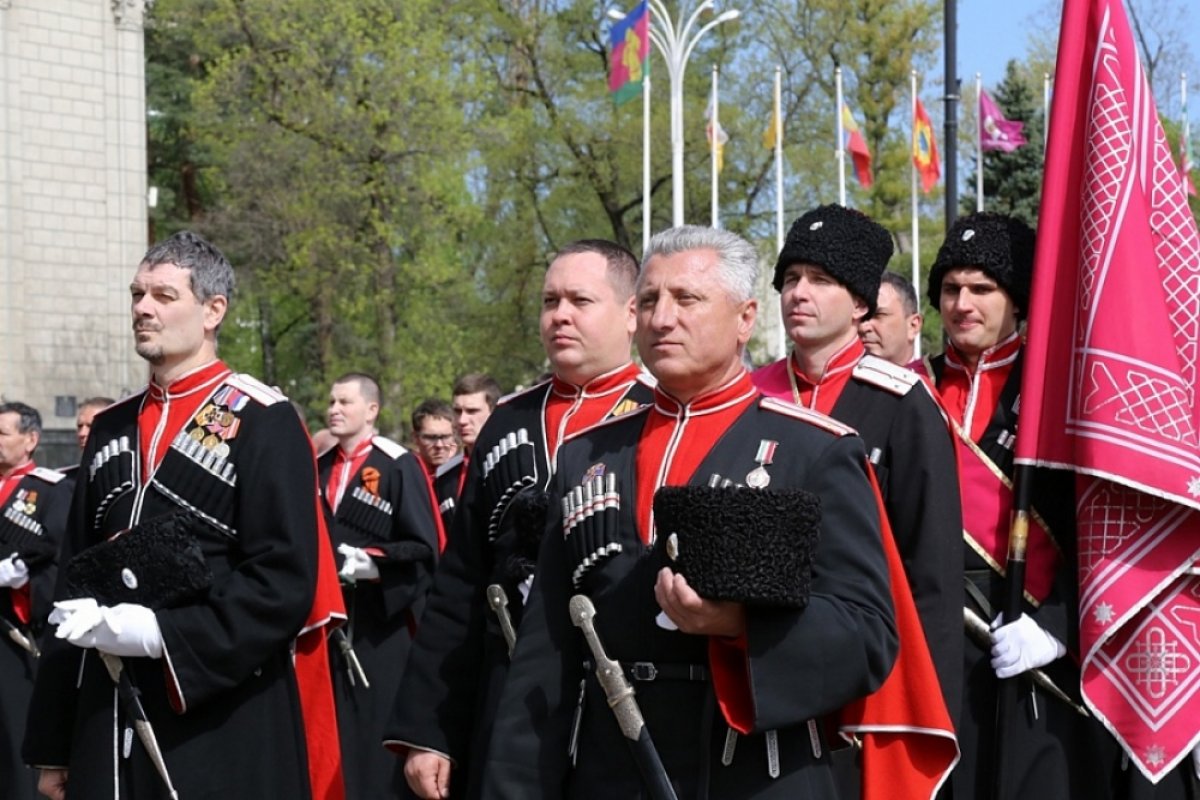 В Параде Победы в Москве приняли участие казаки из Краснодарского края