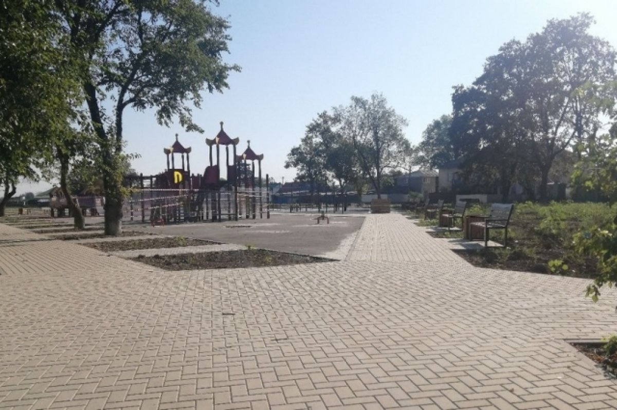 В Белореченском районе Краснодарского края благоустраивают парк