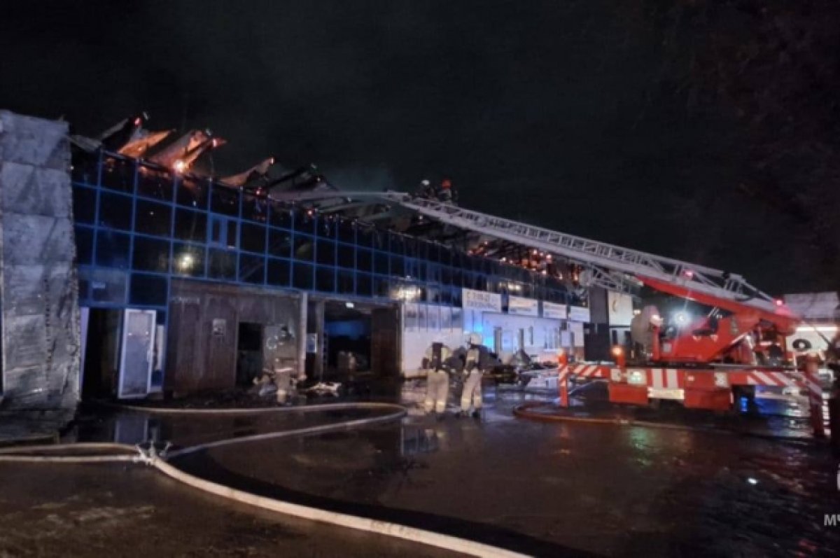 На месте крупного пожара в Краснодаре ликвидировали открытое возгорание