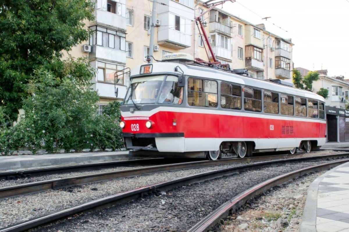 В результате двух ДТП в центре Краснодаре встали трамваи