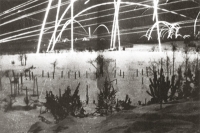  Сигнальные ракеты над советско-финляндской границей, первый месяц войны.