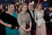 Татьяна, Анна, Никита и Надежда Михалковы (слева направо) на церемонии награждения премией "Золотой орел".