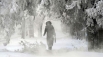 Павлодар, Казахстан 31 января 2012. На улице в некоторых районах температура доходила до –43С.