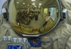 Затяния по изучению скафандра в Космоцентре в Центре подготовки космонавтов имени Ю.А. Гагарина.