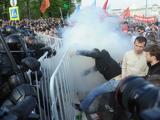 Полиция задержала более 250 человек, сообщило ГУМВД.