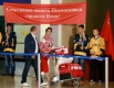 Российская спортсменка Наталья Воробьева, завоевавшая золотую медаль по вольной борьбе среди женщин на летней Олимпиаде 2012 в Лондоне, в аэропорту "Шереметьево".