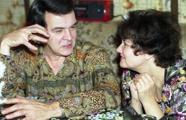Супруги - певица Тамара Синявская и певец Муслим Магомаев. 1994 г.
