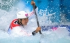 Россиянка Марта Харитонова в полуфинале соревнований по гребному слалому на байдарке-одиночке среди женщин на ХХХ летних Олимпийских играх в Лондоне.