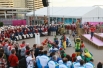 Торжественная церемония поднятия флага России в паралимпийской деревне в Лондоне.