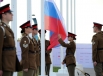 Церемония подъема флага России в Паралимпийской деревне в Лондоне.