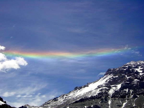 Округло-горизонтальная или окологоризонтальная дуга («огненная радуга») — один из видов гало, относительно редкий оптический эффект в атмосфере, выражающийся в возникновении горизонтальной радуги, локализованной на фоне лёгких, высоко расположенных перист
