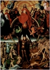 Ханс Мемлинг, Страшный суд, центральная панель триптиха «Архангел Михаил, взвешивающий души», 1470 г.