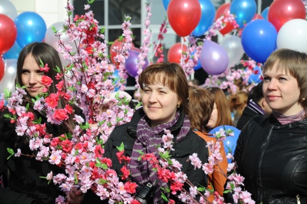 Первомайская демонстрация в Чите