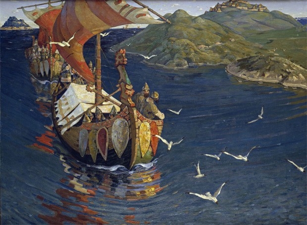 «Заморские гости», Николай Рерих, 1901 год