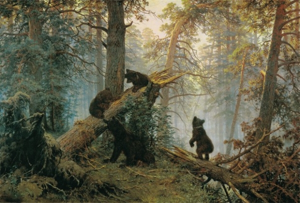 «Утро в сосновом лесу», Иван Шишкин и Константин Савицкий, 1889 год