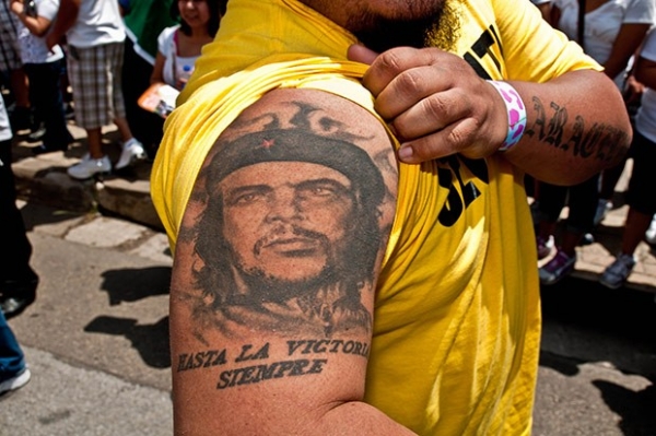 Временная переводная татуировка «Эрнесто Че Гевара» - или неоновая светящаяся тату
