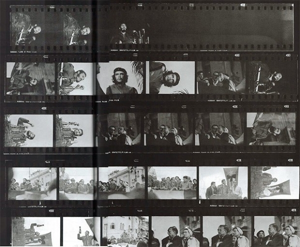 Альберто Корда будучи фотографом «Revolución», 5 марта 1960 года на траурном митинге в Гаване в 12 часов 13 минут снял культовый портрет Че Гевары. На снимке: раскадровка кадров той съемки