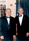 Михаил Ходорковский и Джордж Буш   