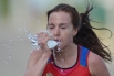 Валентина Галимова (Россия) в полумарафонском забеге среди женщин на соревнованиях по легкой атлетике