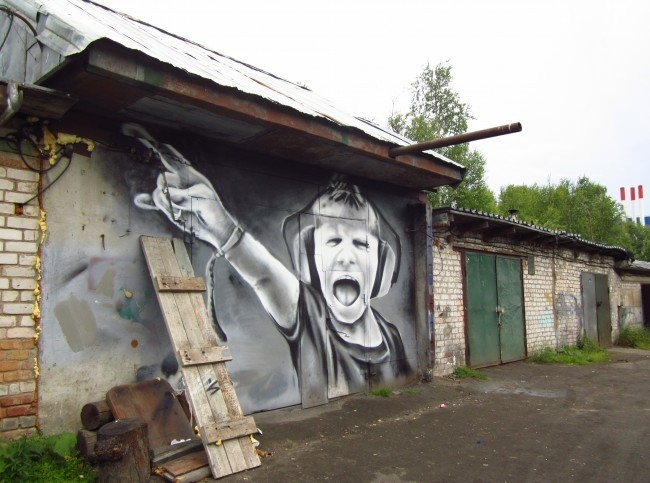 Краски города: стрит-арт на улицах Архангельска.