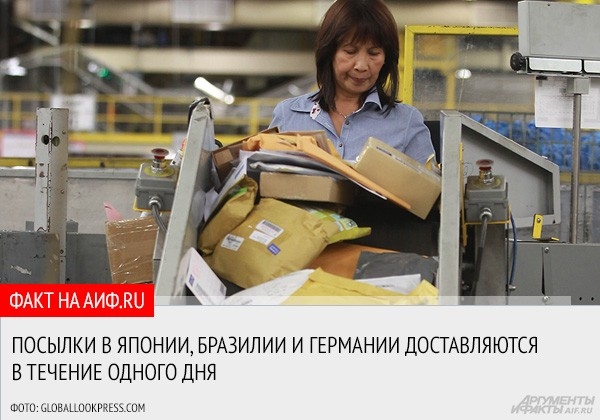 <a href="http://www.aif.ru/money/article/65606">АиФ.ru рассказывает, как налажена работа зарубежных почтовых служб, которые без труда справляются с многочисленными посылками и корреспонденцией
</a>