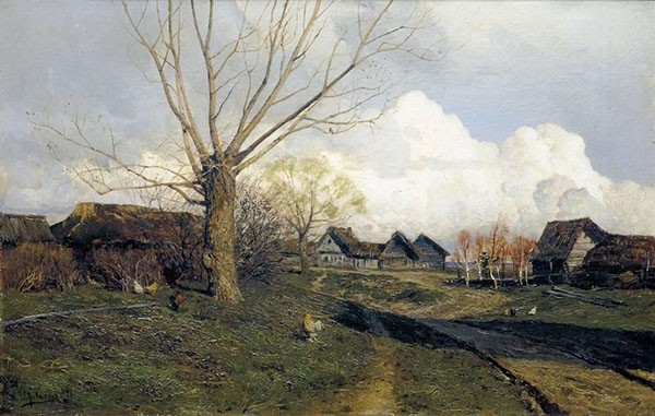 Исаак Левитан - Саввинская слобода под Звенигородом, 1884.