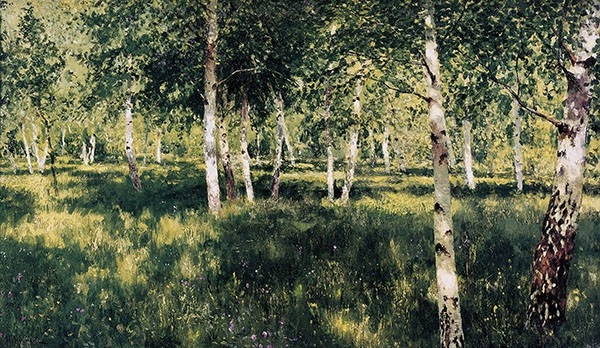 Исаак Левитан - Берёзовая роща, 1885—1889.