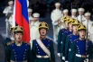 Рота специального караула Президентского полка и Президентский оркестр Службы коменданта Московского Кремля.
