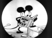 Впервые персонаж по имени Микки Маус появился в мультфильме «Безумный самолёт». Уолт Дисней и Аб Айверкс создавали этот мультфильм во время судебной тяжбы по поводу авторских прав на другого мультяшного героя - Кролика Освальда.
