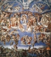На протяжении четырёх лет Микеланджело расписывал алтарную стену Сикстинской капеллы этой фреской, изображающий второе пришествие Христа и апокалипсис. Для выполнения этой работы Микеланджело вернулся в Сикстинскую капеллу спустя двадцать пять лет после т
