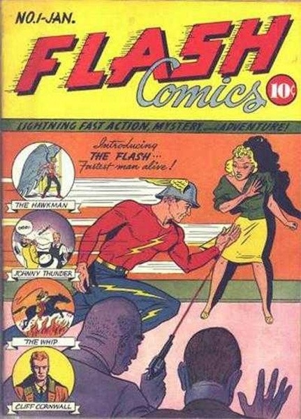 В январе 1940 года DC Comics, известная ранее созданием Бэтмена, начала выпуск графических новелл о Флэше, супергерое, способном развивать сверхзвуковую скорость и использовать сверхчеловеческие рефлексы. Персонаж создан писателем Гарднером Фоксом и худож