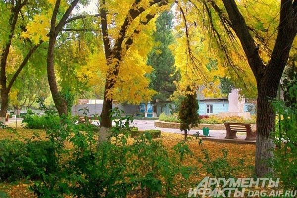 Осень в Махачкале.