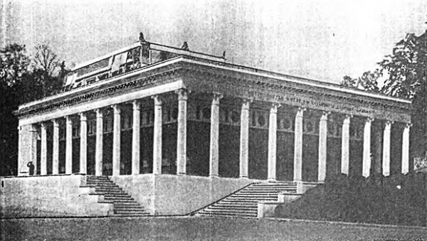 Вестибюль станции метро «Динамо» в 1939 году.