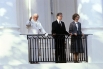 Иоанн Павел II с президентом США Джимми Картером и первой леди Розалин Картер во время визита понтифика в Америку. Октябрь 1979 года.