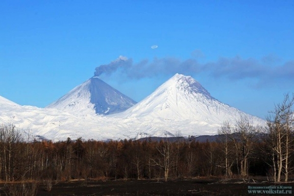 На этой неделе повышенную активность начал проявлять вулкан Ключёвская сопка.
