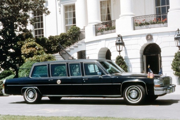 Cadillac Fleetwood 75 Presidential Limousine 1984 года выпуска. На этом лимузине ездил 40-й президент США Рональд Рейган.
