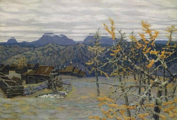 Картина Аполлинария Васнецова, младшего брата Виктора, оценивается несколько выше – ожидаемая стоимость пейзажа «Деревня в Уральских горах» находится в диапазоне 600 000 – 800 000 фунтов стерлингов. В 1914 году это полотно было куплено на Балтийской выста