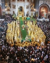 Церемония интронизации Патриарха Московского и Всея Руси Кирилла состоялась в Храме Христа Спасителя 9 января 2009 года.