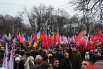 Организованные колонны собрались возле Национального университета им. Т.Г. Шевченко