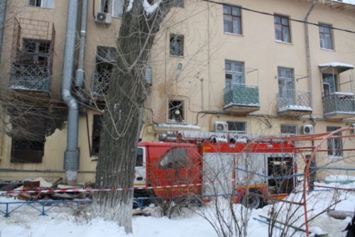 Двор по улице Мира, 13 оцеплен