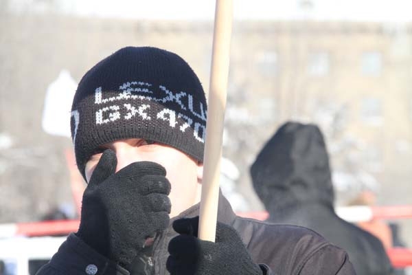 Митингующие не испугались 30-градусных морозов