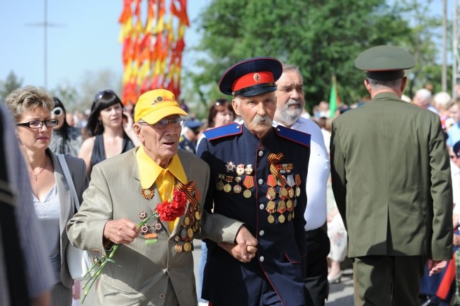 Ветераны на победе