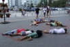 Флеш-моб «Внезапная смерть» в Волгограде
