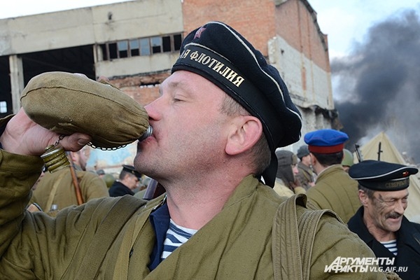 Ну а как еще станут отмечать русские?