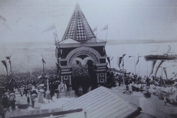 Арка цесаревича Николая в Иркутске в день открытия, 23 июня 1891 года 