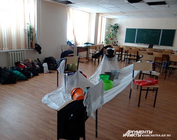Штаб организаторов и текущая крыша…
