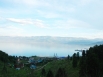 Вид на поселок Култук и озеро Байкал